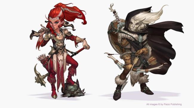 A pair of gnome adventurers in Pathfinder